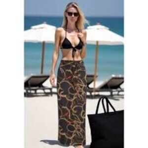New With Tags Walter Baker Ibiza Chain Paradise Sarong